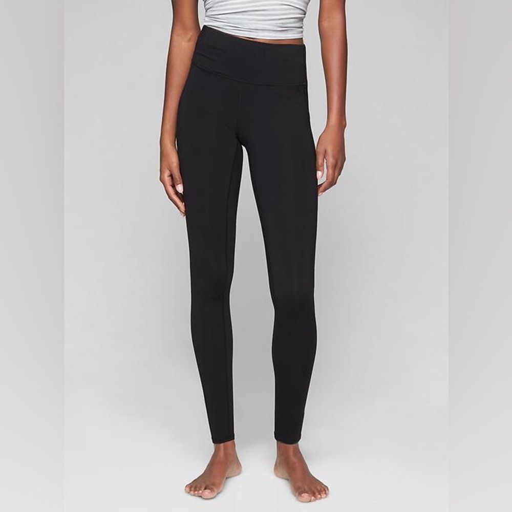 Athleta womens high rise chaturanga tight in powervita fabric size XS long